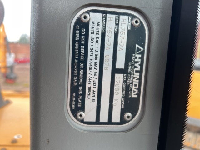 1121903-30 Hyundai HL757-7A -2008