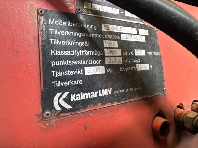 1144588-9 Truck Kalmar LMV DB4-500 - 1986