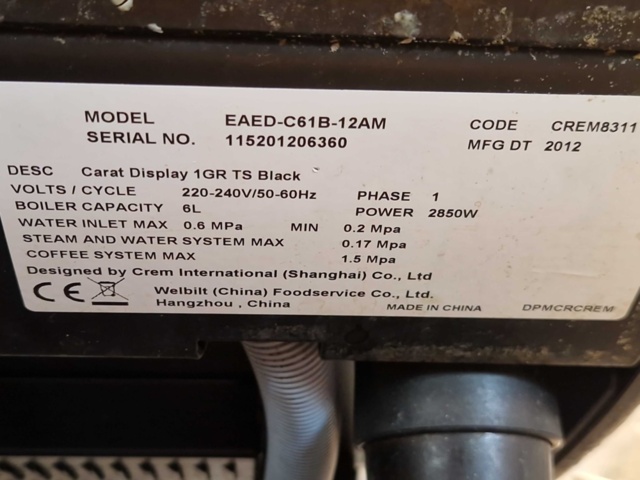 1153531-3 Espresso machine Expobar Carat