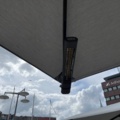 1086063-7 Parasol with mounted heating lamps 4 pcs - Caravita
