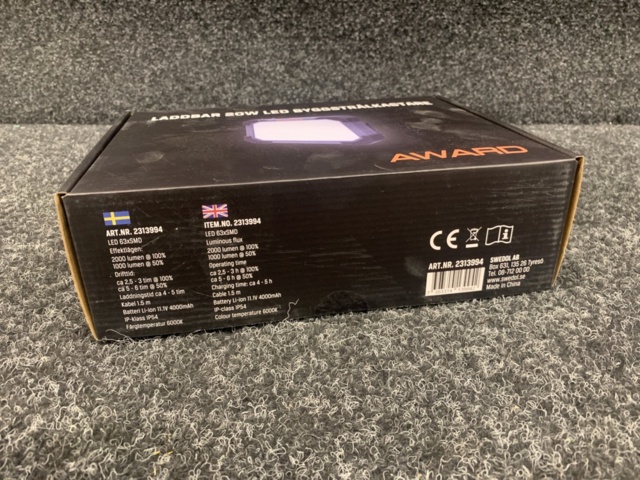 1216124-4 Construction spotlight Award LED 20W rechargeable