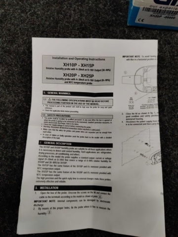 1162893-21 Thermometer, control unit, humidity sensor and control panel for oven