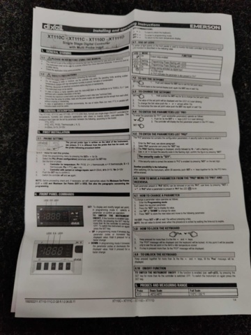 1162893-26 Thermometer, control unit, humidity sensor and control panel for oven