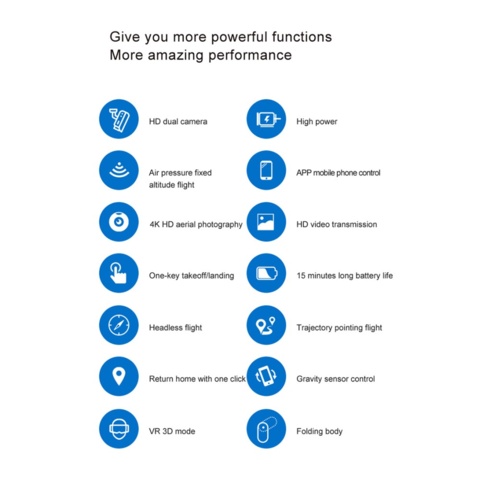 1216753-7 2 st drönare, 4K, dual camera , app - Frakt ingår