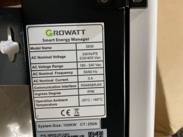 1216917-2 Inverter Growatt SEM Smart Energy Manager
