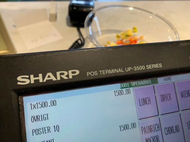 1068525-3 Cash register Sharp POS Terminal UP-3500
