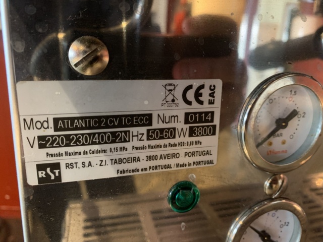 1068527-5 Espresso machine Mastro Atlantic 2 CV TC ECC