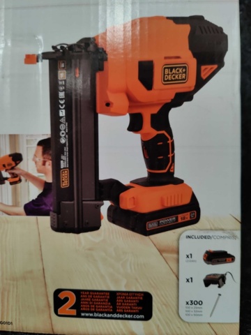 1217043-5 Nail gun Black & Decker BCNG01D1QW 18V