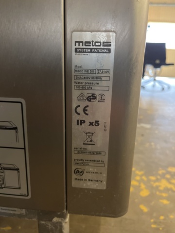 1171006-8 Combi oven, Metos MSCC WE 201 with trolley