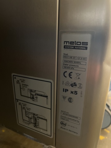 1171007-4 Kombi-ugn, Metos MSCC WE 201 med vagn