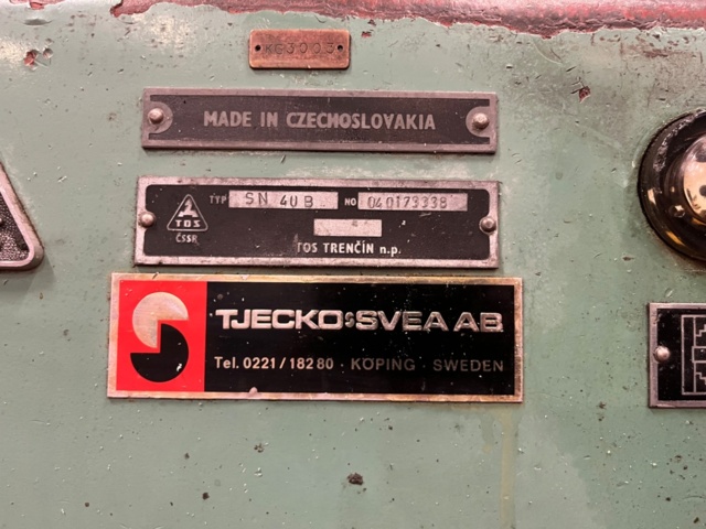 1145435-7 Lathe, TOS SN 40 B