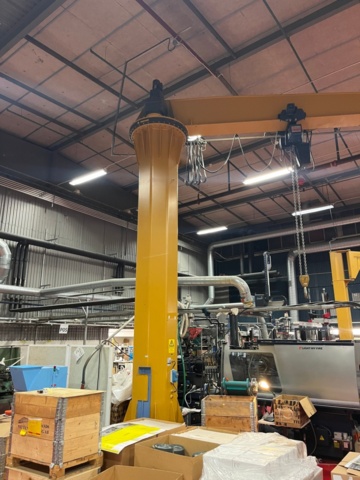 1145463-2 Svängpelarkran med telfer, Donati 3000kg