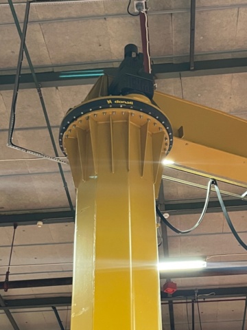 1145463-3 Svängpelarkran med telfer, Donati 3000kg