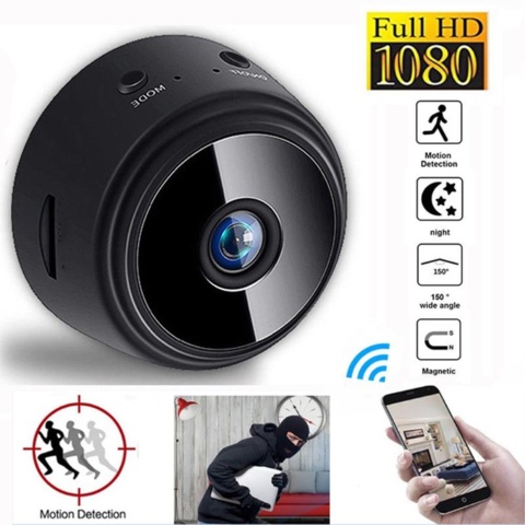 1218031-10 3 mini surveillance camera, Wifi, 1080P, DVR, Remote control, Night vision - Shipping included
