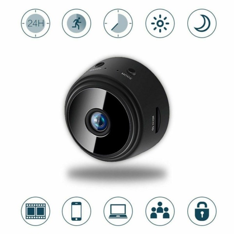 1218031-18 3 mini surveillance camera, Wifi, 1080P, DVR, Remote control, Night vision - Shipping included