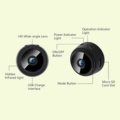1218031-20 3 mini surveillance camera, Wifi, 1080P, DVR, Remote control, Night vision - Shipping included