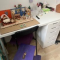1218660-7 Larger lot with Cribble Craft wooden toys, as well as furnishings, accessories, machines and more