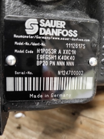 1216654-5 Danfoss Sauer hydrostat Sauer model HM P078R
