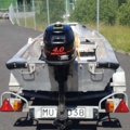1035933-5 Buster aluminum boat on trailer and 4-stroke engine