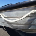 1035933-10 Buster aluminum boat on trailer and 4-stroke engine