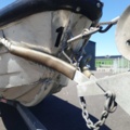 1035933-9 Buster aluminum boat on trailer and 4-stroke engine