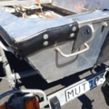 1035933-15 Buster aluminum boat on trailer and 4-stroke engine
