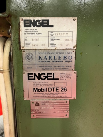 1145482-15 Plastic injection molding machine, Engel ES700/175