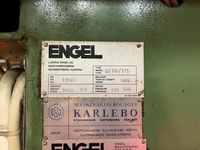 1145482-16 Plastic injection molding machine, Engel ES700/175