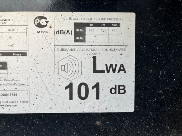 1219941-4 Diesel generator SDMO D330 IV -2008