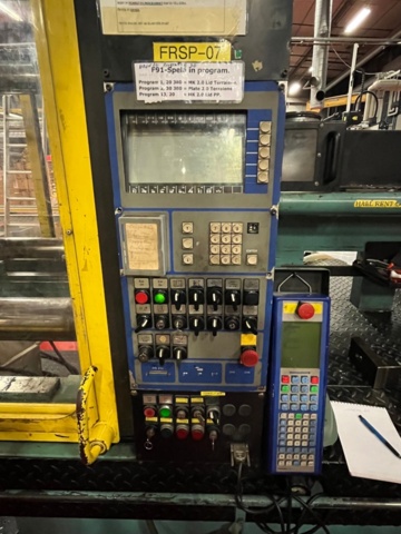 1145499-12 2 plastic injection molding machines, Battenfeld 5000/2500 Unilog 4000 -1988