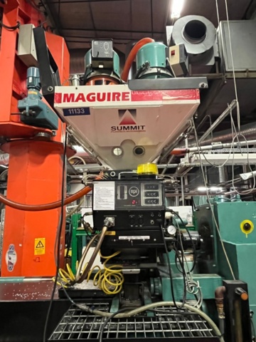 1145499-25 2 plastic injection molding machines, Battenfeld 5000/2500 Unilog 4000 -1988