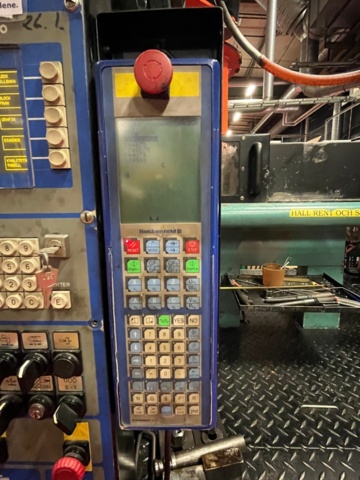 1145499-33 2 plastic injection molding machines, Battenfeld 5000/2500 Unilog 4000 -1988