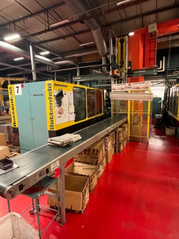 1145499-46 2 plastic injection molding machines, Battenfeld 5000/2500 Unilog 4000 -1988