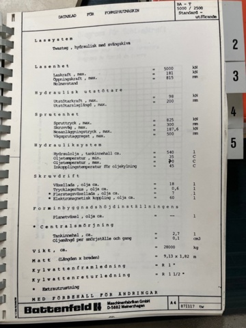 1145499-50 2 plastic injection molding machines, Battenfeld 5000/2500 Unilog 4000 -1988