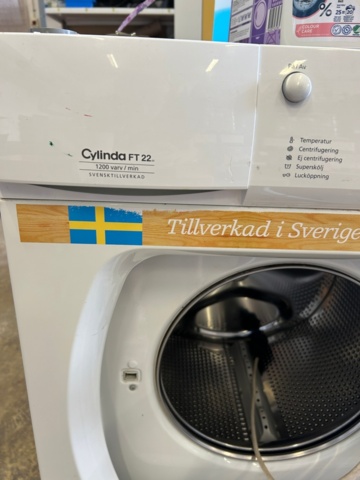 1153626-2 Tvättmaskin Cylinda FT 22 och torkskåp dubbeldörrars