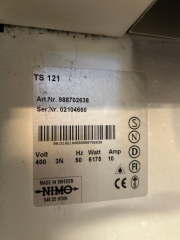 1153626-3 Tvättmaskin Cylinda FT 22 och torkskåp dubbeldörrars