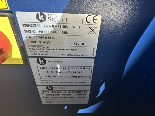 1144677-5 Industrial DTG Kornit Storm 2 - 2015