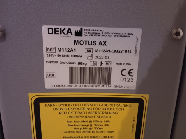 1009618-3 Motus AX hair removal laser