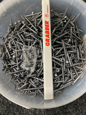 1220857-3 2 st Förpackningar Trallskruv TU 4.3x42 mm, Grabber