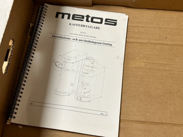 1144694-11 Coffee maker Metos with accessories