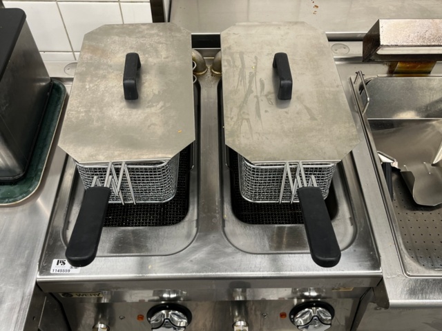 1145559-2 Double fryer, Mareno and stainless kitchen drawer