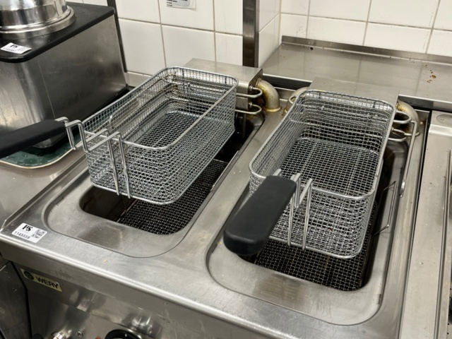 1145559-3 Double fryer, Mareno and stainless kitchen drawer