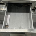 1145559-13 Double fryer, Mareno and stainless kitchen drawer