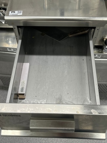 1145559-13 Double fryer, Mareno and stainless kitchen drawer