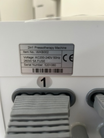 1055239-3 Weelko pressotherapy