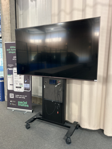 1192909-1 TV-/bildskärm 85” Sony, på mobilt golvstativ