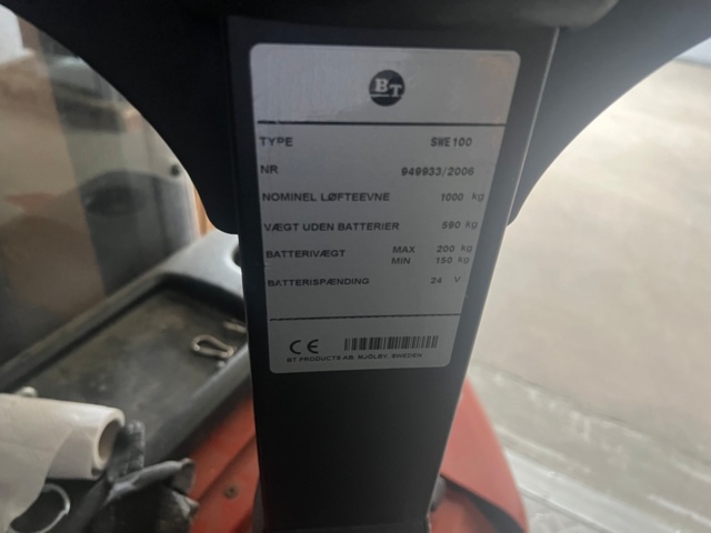 953308-8 Track stacker BT SWE 100 -06