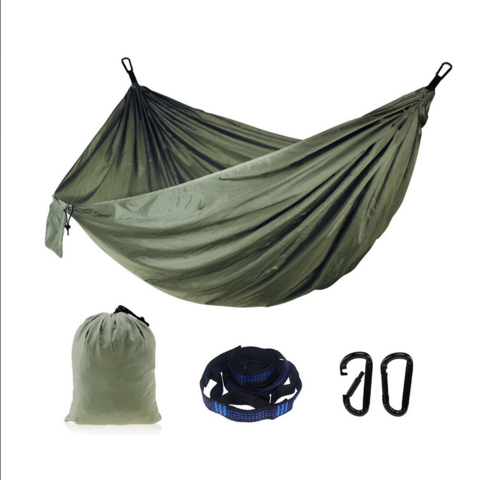 1222924-1 Hängmatta i nylon, Militärgrön