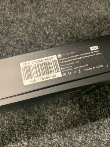 1093756-3 Wireless keyboard Keychron K8 RGB Gateron Brown