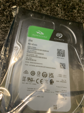 1093773-3 Hard disk Seagate BarraCuda 3.5'' HDD 2TB